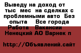 Выведу на доход от 400 тыс./мес. на сделках с проблемными авто. Без опыта. - Все города Работа » Вакансии   . Ненецкий АО,Варнек п.